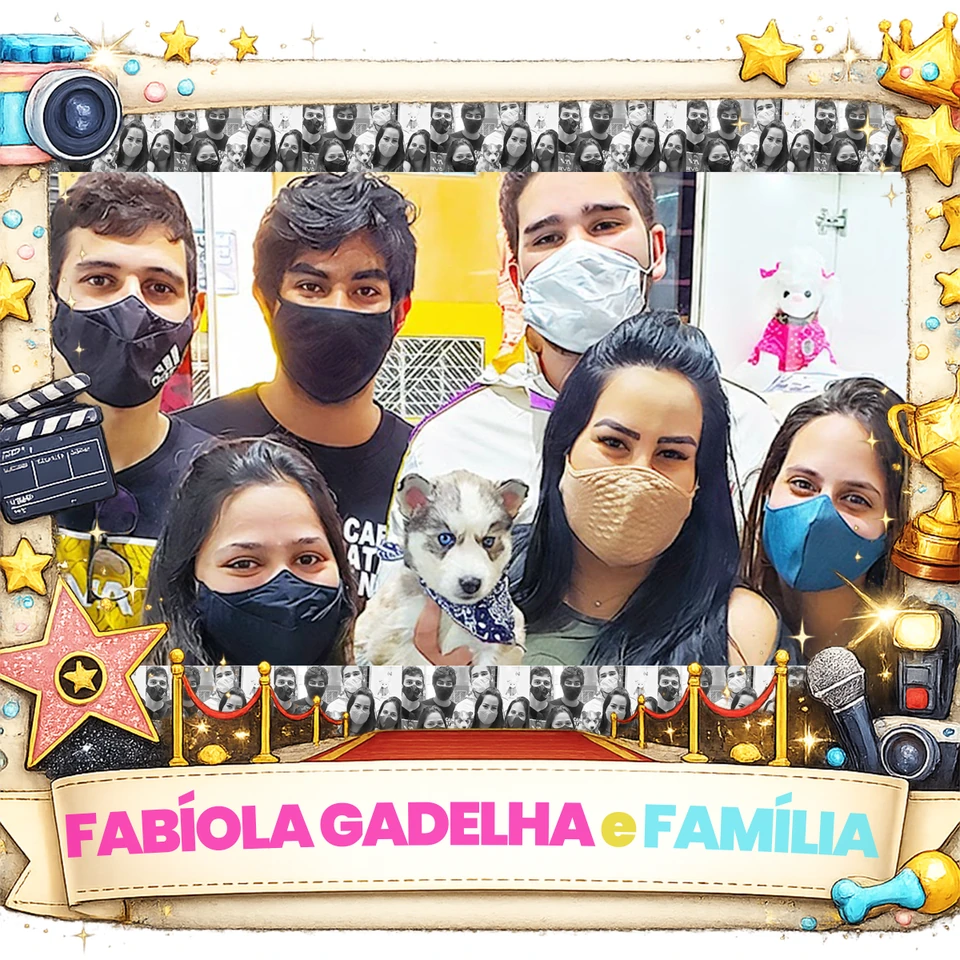 Foto de cliente famoso com seu pet — acervo Eu Quero Um Filhote