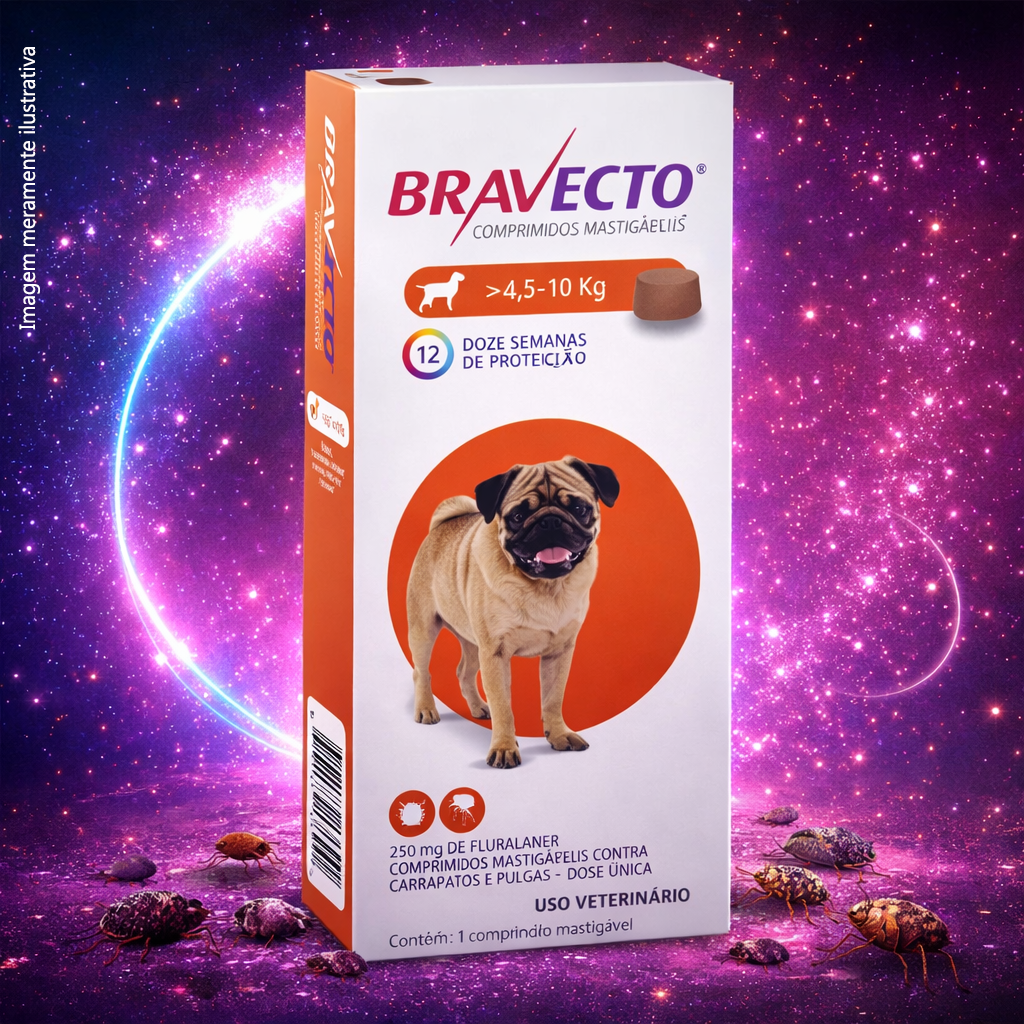 Bravecto de 4,5 até 10 kg