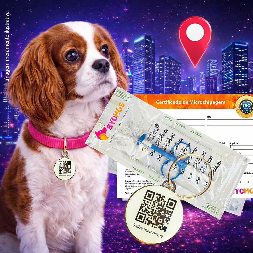 Medal de Geolocalização e Nanochip de Identificação